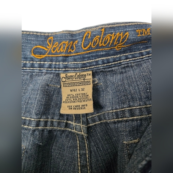 Jeans Colony Mens Relaxed Fit Jeans Size 42x32 - Picture 3 of 4